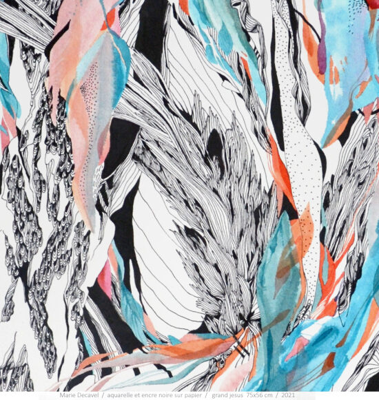 aquarelles et encres . 
