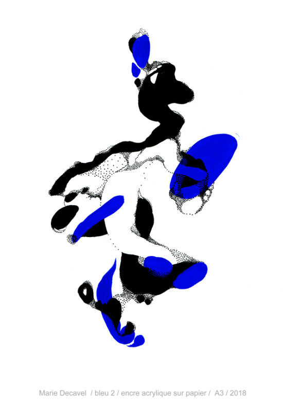 bleu .